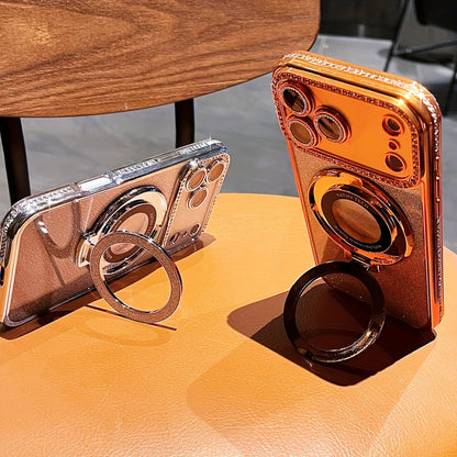 Luxury Bling Glitter Phone Case with Ring Holder for iPhone 17 Pro Max