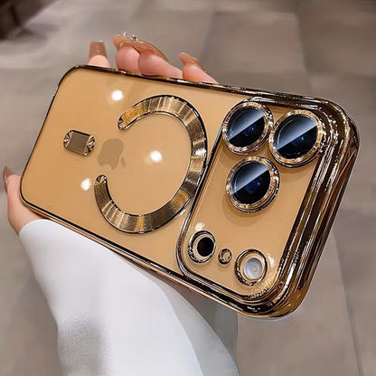 Magnetic Clear Acrylic iPhone Case - Wireless Charging Compatible