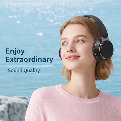 Wireless Over-Ear Headphones with Mic & FM Radio