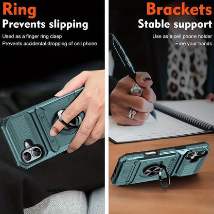 iPhone 17 Shockproof Case with Card Slot - For iPhone 17, 17 Air, 17 Pro, 17 Pro Max